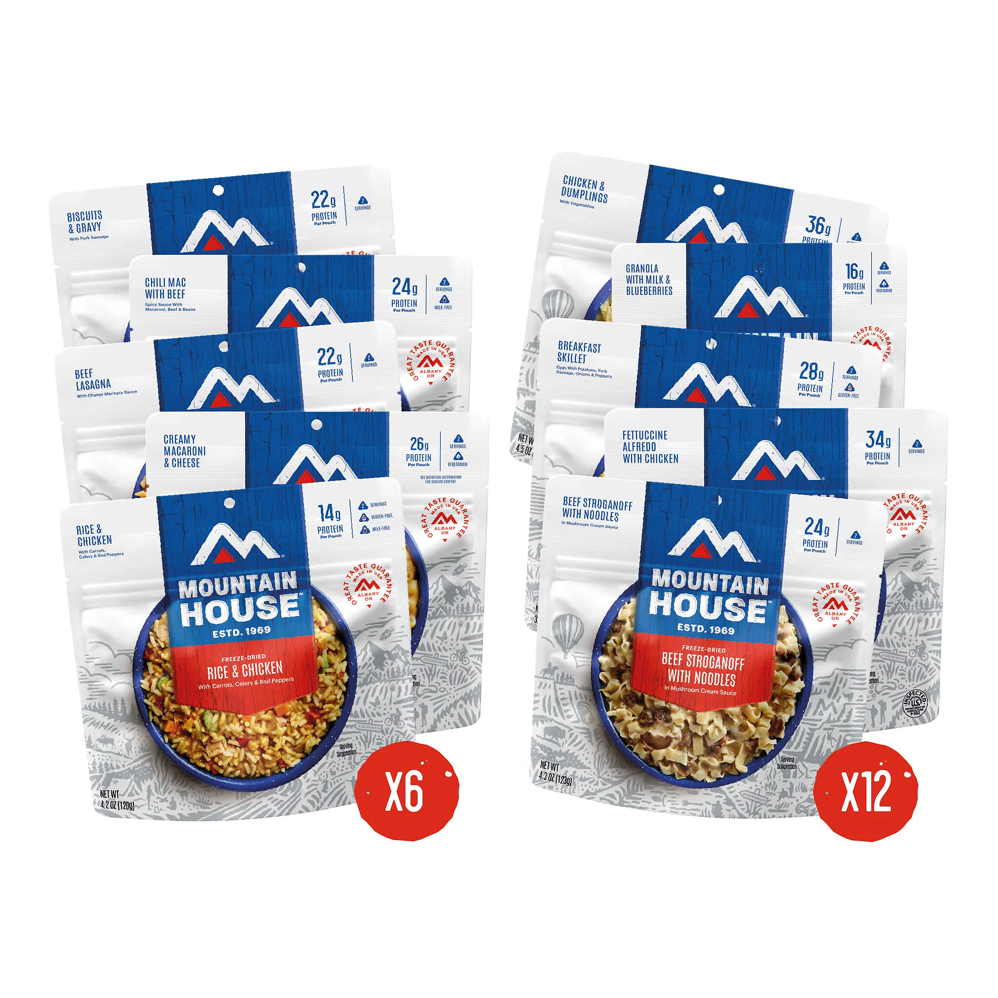 Mountain House 30-Day Emergency Food Supply Kit - Freeze-Dried Survival Food for Camping, Hiking & Disaster Preparedness