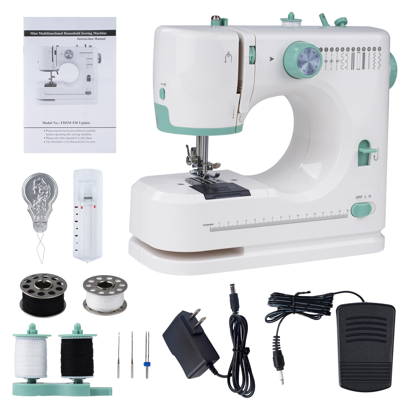 **Best Beginner Sewing Machine for Adults - Double Needle & Double Thread with Extension Table, Foot Pedal & LED Light - Perfect for Home DIY Projects, Quilting & Clothing Repair**