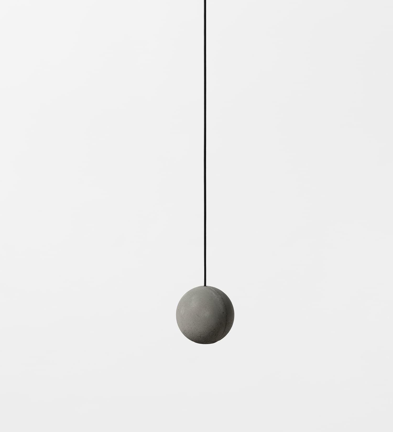 Modern Moon Concrete Pendant Light - Industrial Chic Ceiling Fixture for Living Room, Bedroom, or Dining Area