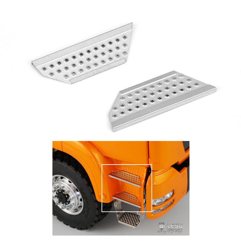 LESU Plastic Wheel Eyebrow Metal Pedal Plate Servo Protective Cover for 1/14 TGS RC Tractor Truck - Durable RC Crawler Parts for Off-Road Racing & Scale Model Building