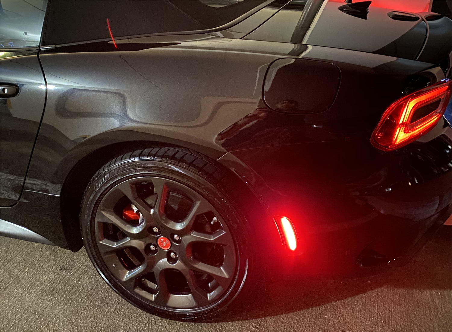 16+ Fiat 124 Spider Abarth Clear Lens Red LED Side Marker Lights - Waterproof DRL Replacement for Enhanced Visibility & Safety | Perfect for Night Driving, Car Shows & Custom Builds