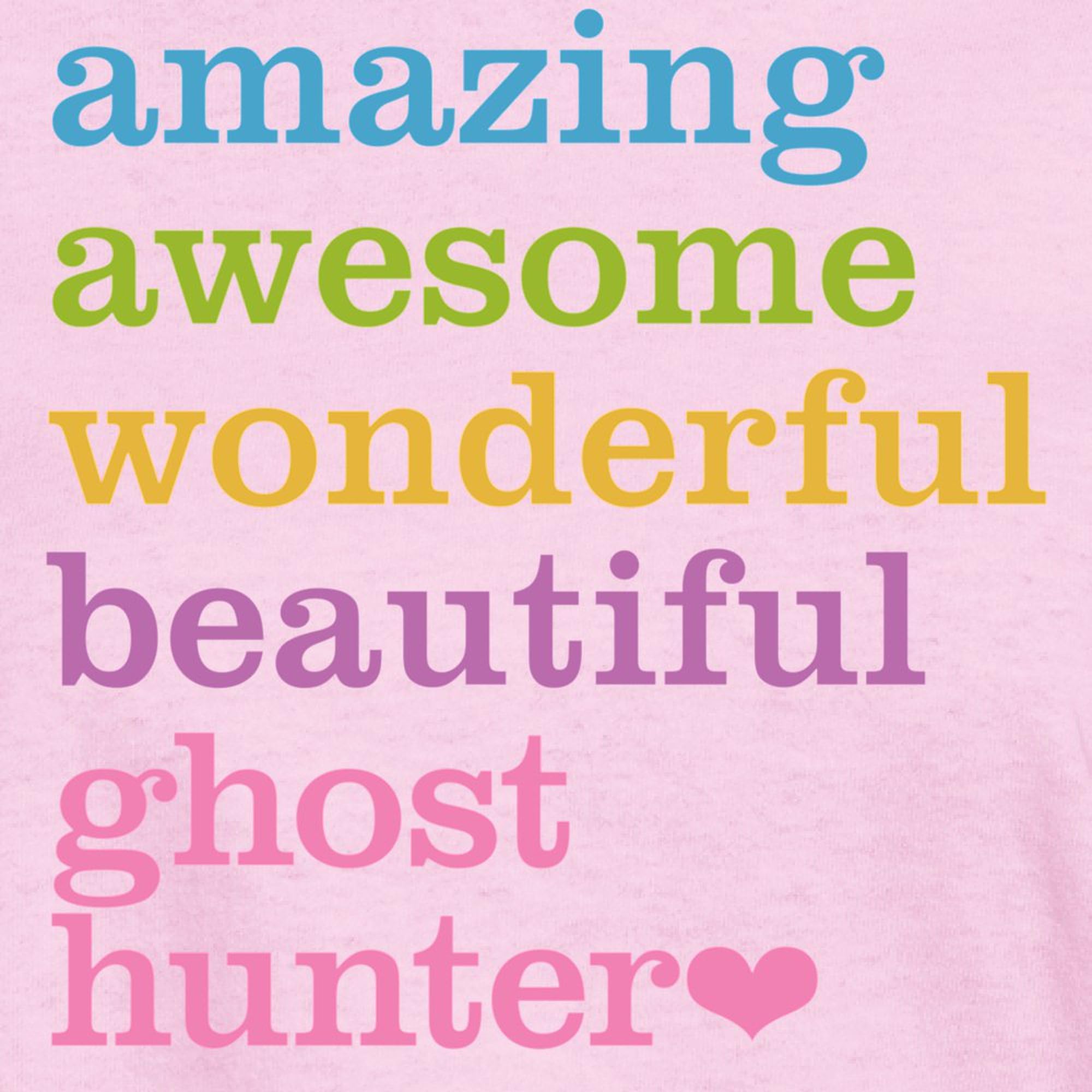 Amazing Ghost Hunter T-Shirt for Women | Cotton Crew Neck Tee | Halloween Costume, Cosplay & Paranormal Enthusiast Gift