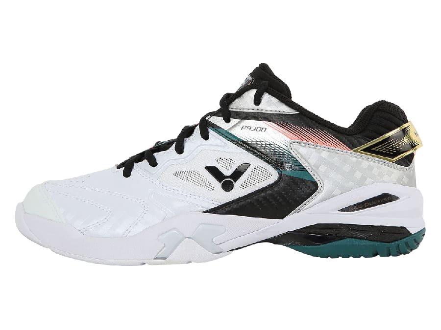 Victor P9200 Badminton Shoes for Men & Women - Lightweight, Non-Marking, Cushioned Sole (Pearly White) - Perfect for Indoor Court Sports & Training