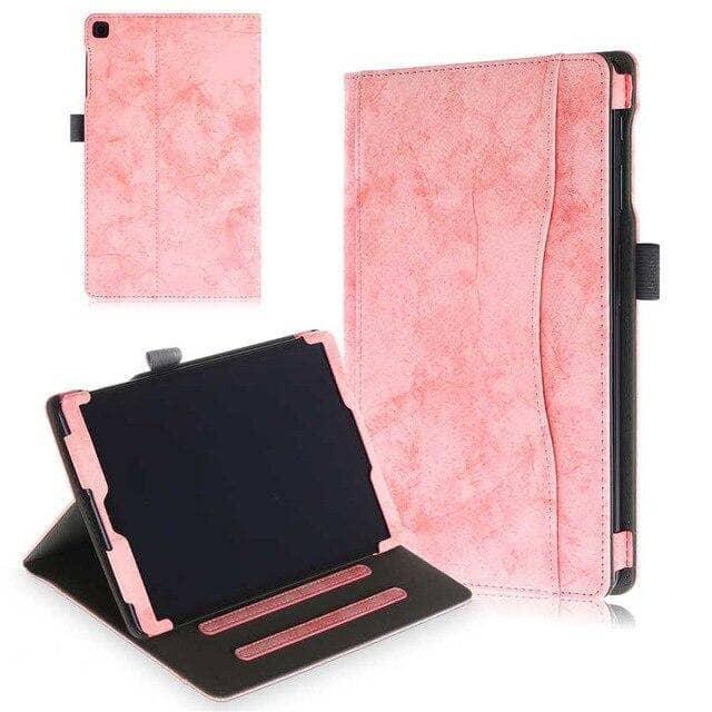 Samsung Galaxy Tab A 10.1 2019 T510 T515 Tablet Case with Stand & Hand Strap - Protective Cover for Work, Travel & Home Use