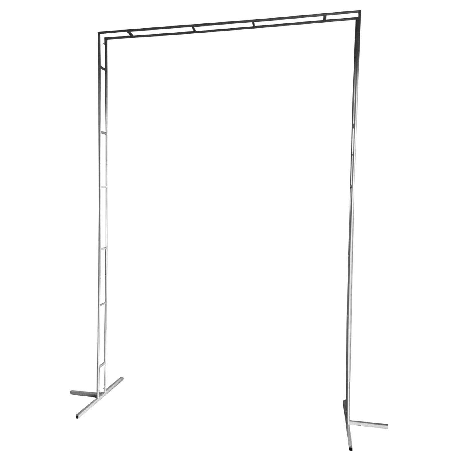 6.5x9.8ft Square Balloon Arch Stand with Metal Bases - Sturdy Indoor Outdoor Wedding Backdrop Stand for Party Decorations, Garden Events & Celebrations (White) - Perfect for Weddings, Birthday Parties & Photo Booths