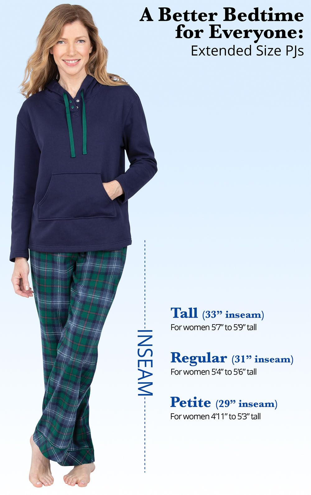 PajamaGram Women's Flannel Pajama Set - Cozy Hoodie Top & Pants for Winter Sleepwear | Perfect for Lounging, Sleepovers & Cold Weather Comfort