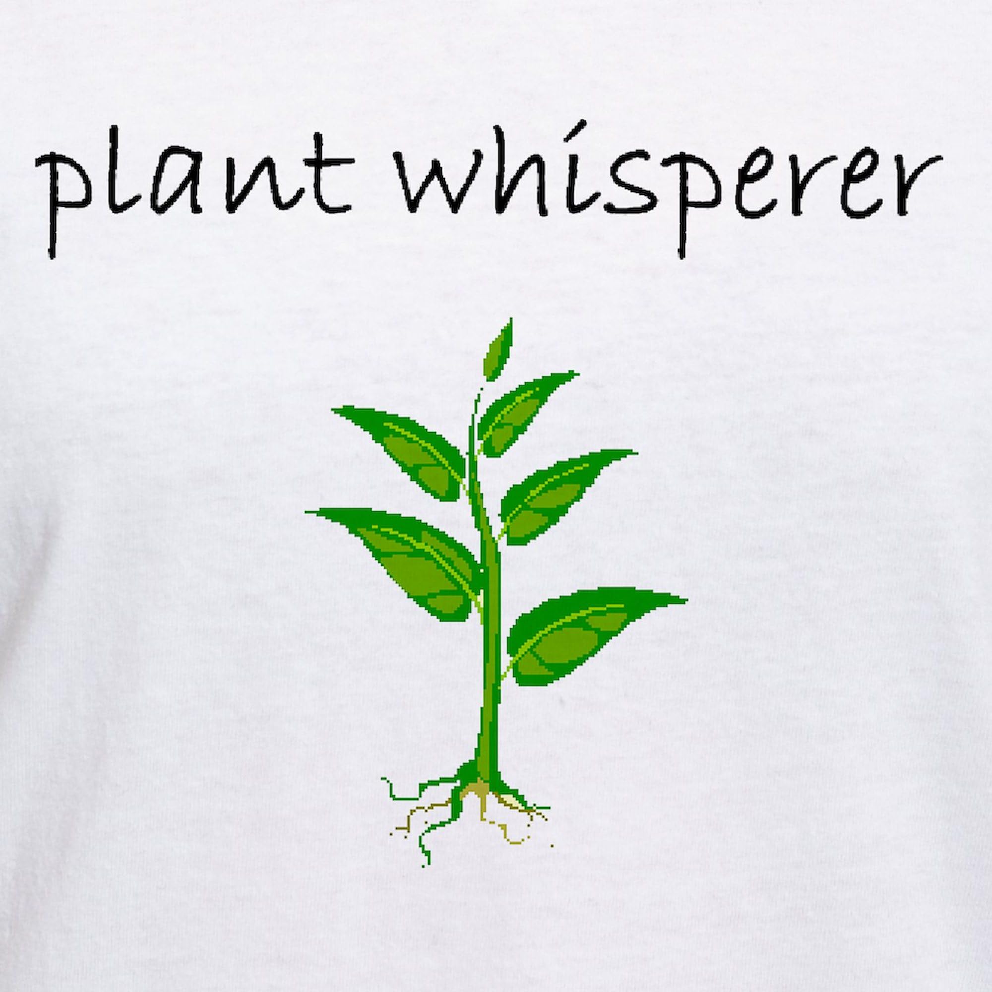 Plant Whisperer Women's Cotton V-Neck T-Shirt - Comfortable Casual Tee for Gardening, Nature Lovers & Plant Enthusiasts