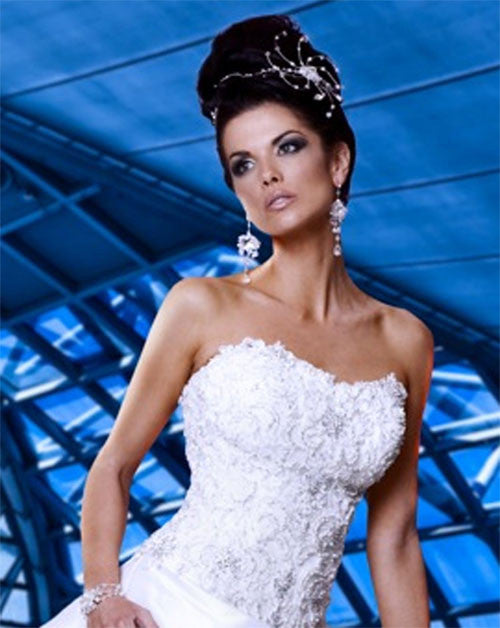 Elegant Bridal Headpiece with Pearl & Crystal Band - Natalia by Kezani | Perfect for Weddings, Prom & Formal Events