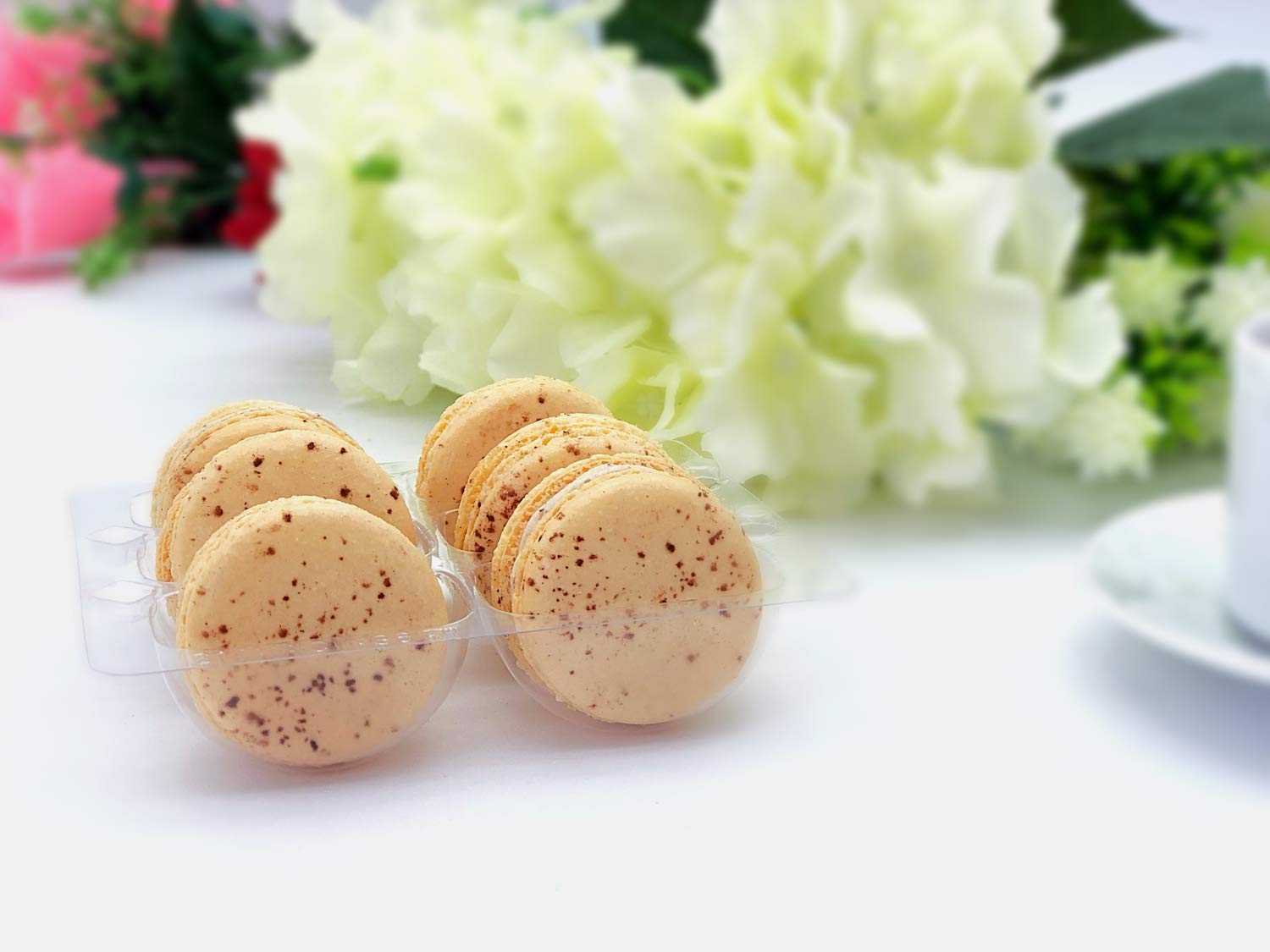 6 Pack Gluten Free French Tiramisu Macarons - Delicious Almond Flour Cookies for Parties, Gifts & Dessert Platters