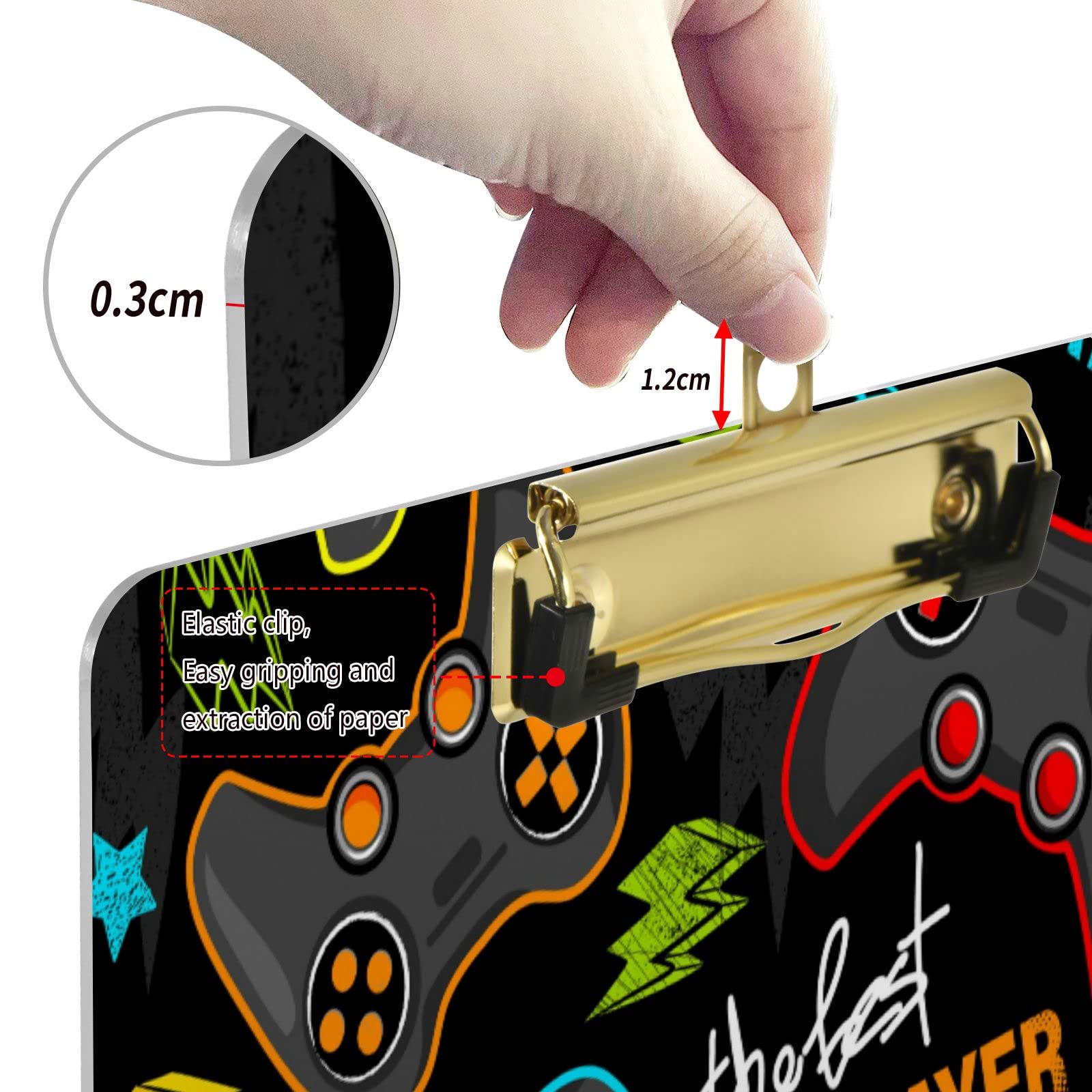 A4 Acrylic Clipboard with Metal Clip - 9