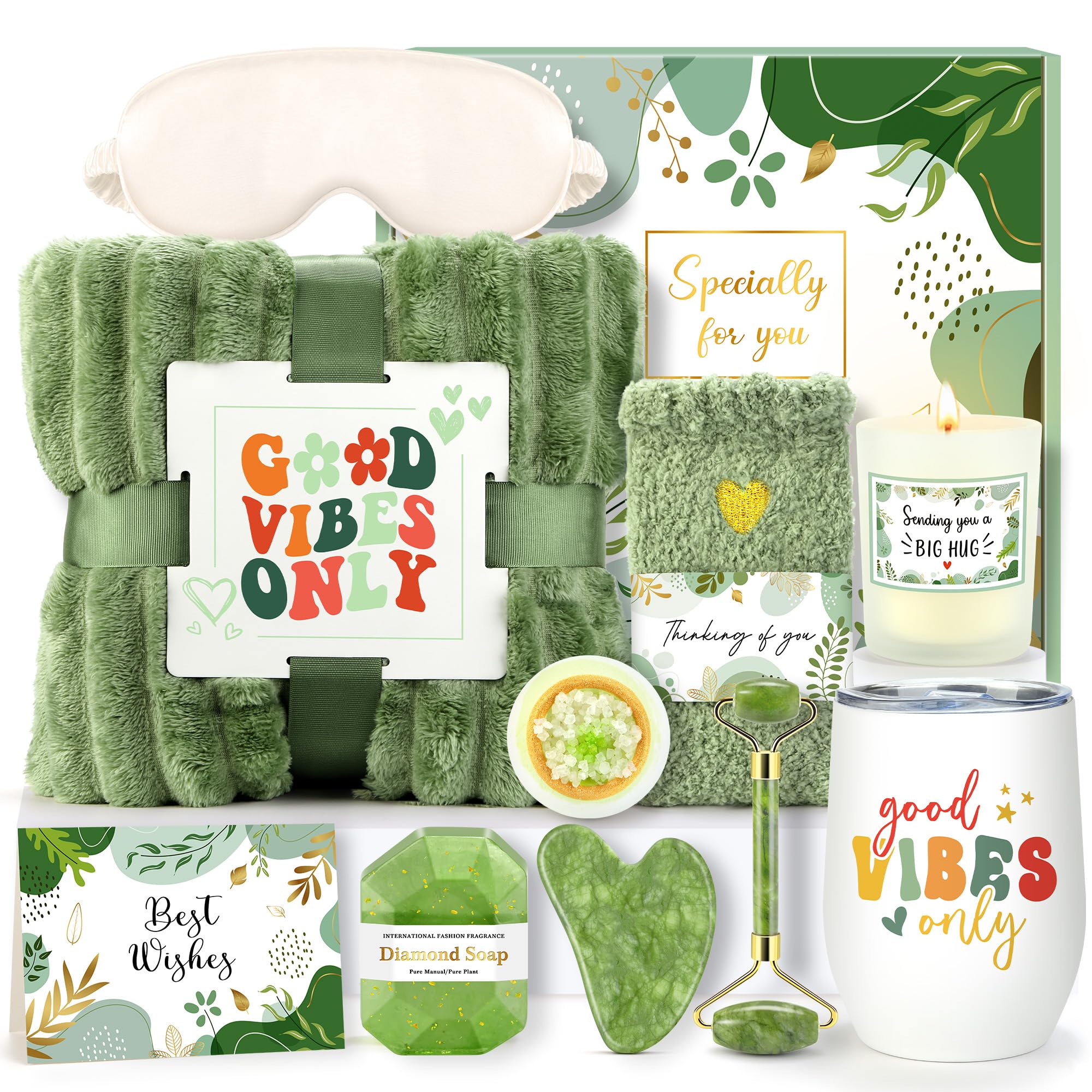 Self Care Gift Baskets for Women - Relaxation Spa Kit with Thoughtful Get Well Soon Gifts | Perfect for Birthdays, Recovery, Stress Relief & Pampering Moments
