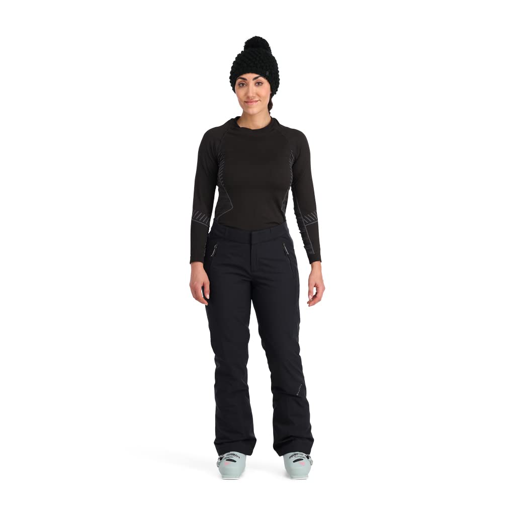Spyder Women's Winner Insulated Ski Pants - Waterproof Winter Snow Pants for Skiing & Snowboarding - Black (Cold Weather Outdoor Activities)