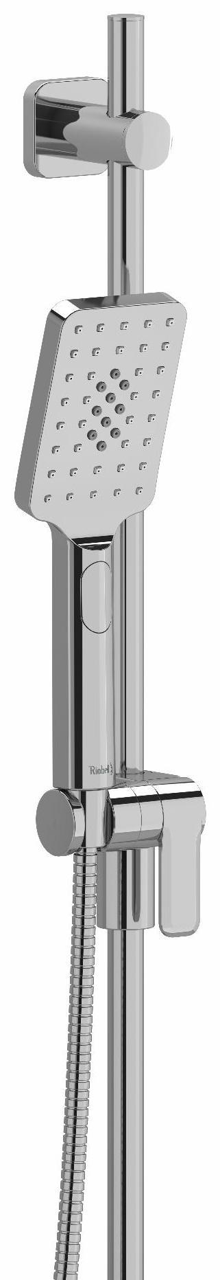 4-Function Handheld Shower Head with 36-Inch Adjustable Slide Bar - 1.8 GPM Chrome Finish (Model 4835C WS RIOBEL) - Perfect for Bathroom Renovation & Spa-Like Shower Experience