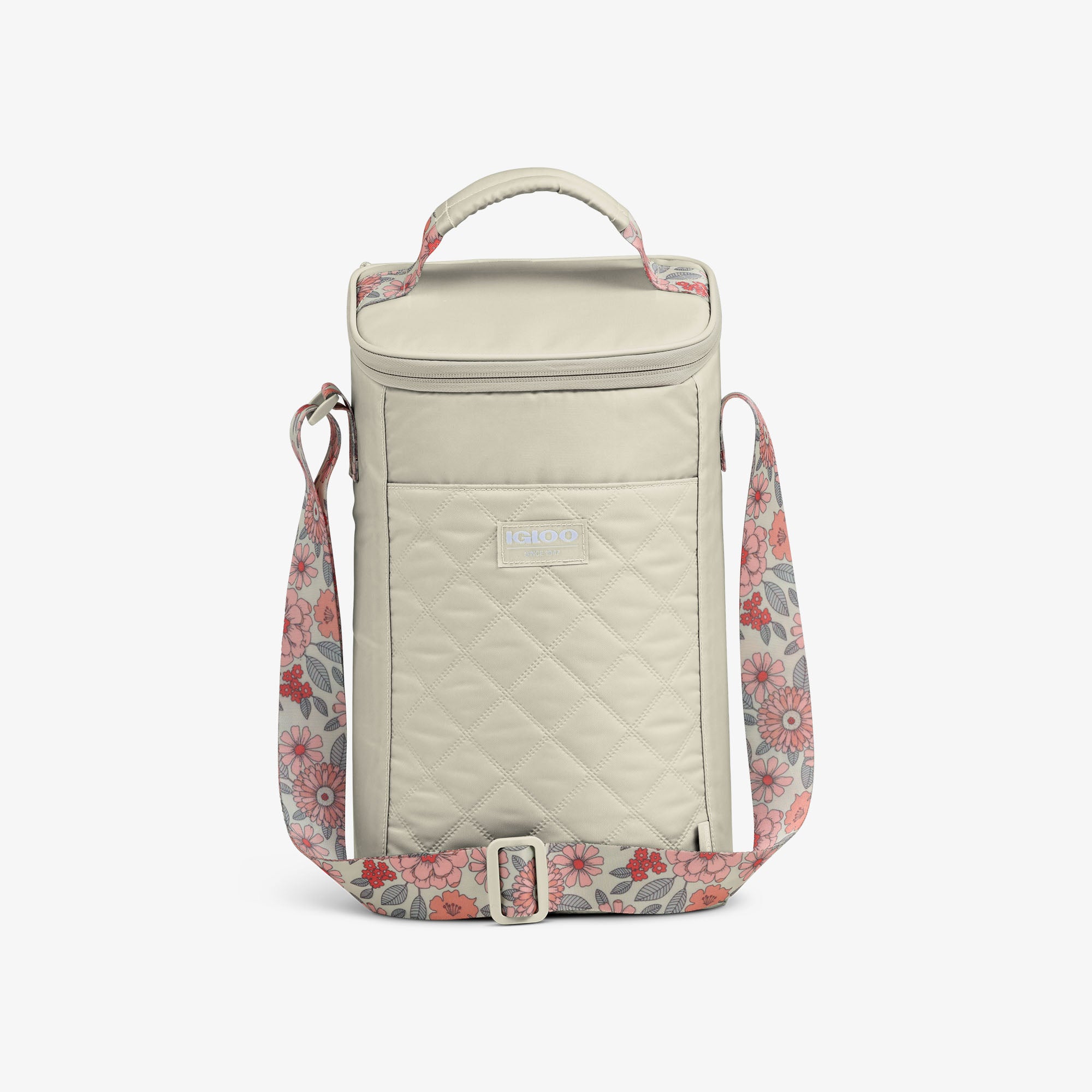 Floral MaxCold® DUO Vertical Crossbody Cooler Bag - Insulated Lunch Bag for Women, Leakproof Picnic & Beach Essentials - Perfect for Work, Travel, and Outdoor Activities