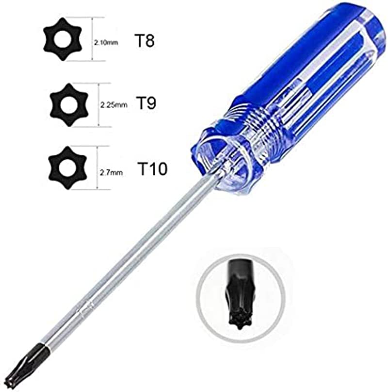 T8/T9/T10 Tamper Proof Torx Security Screwdriver Set - High Quality Steel Replacement Tool for XBOX 360 Controller Repair - Perfect for Electronics Maintenance, Game Console Fixing & DIY Projects