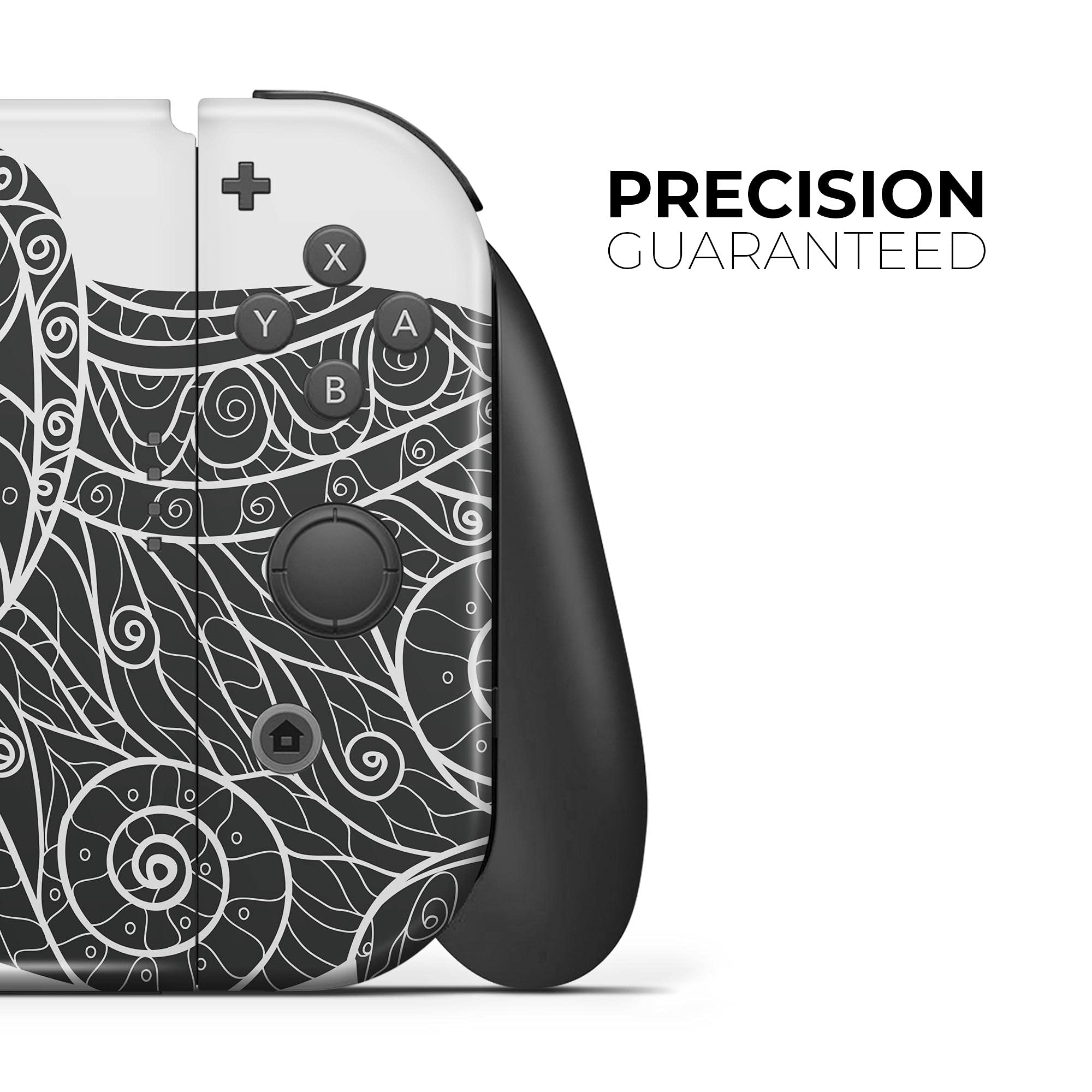 Nintendo Switch OLED Skin Decal - Scratch-Resistant Removable Vinyl Wrap Cover with Zendoodle Elephant Design - Compatible with Switch OLED Console Bundle - Perfect for Gaming Protection & Personalization