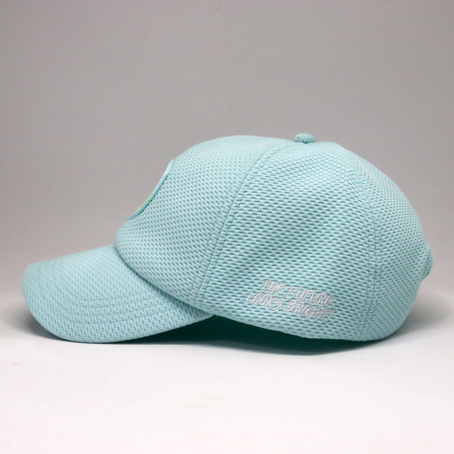 VT Shield Future Looks Bright Turquoise Performance Hat with Velcro Closure - Perfect for Running, Hiking & Outdoor Sports