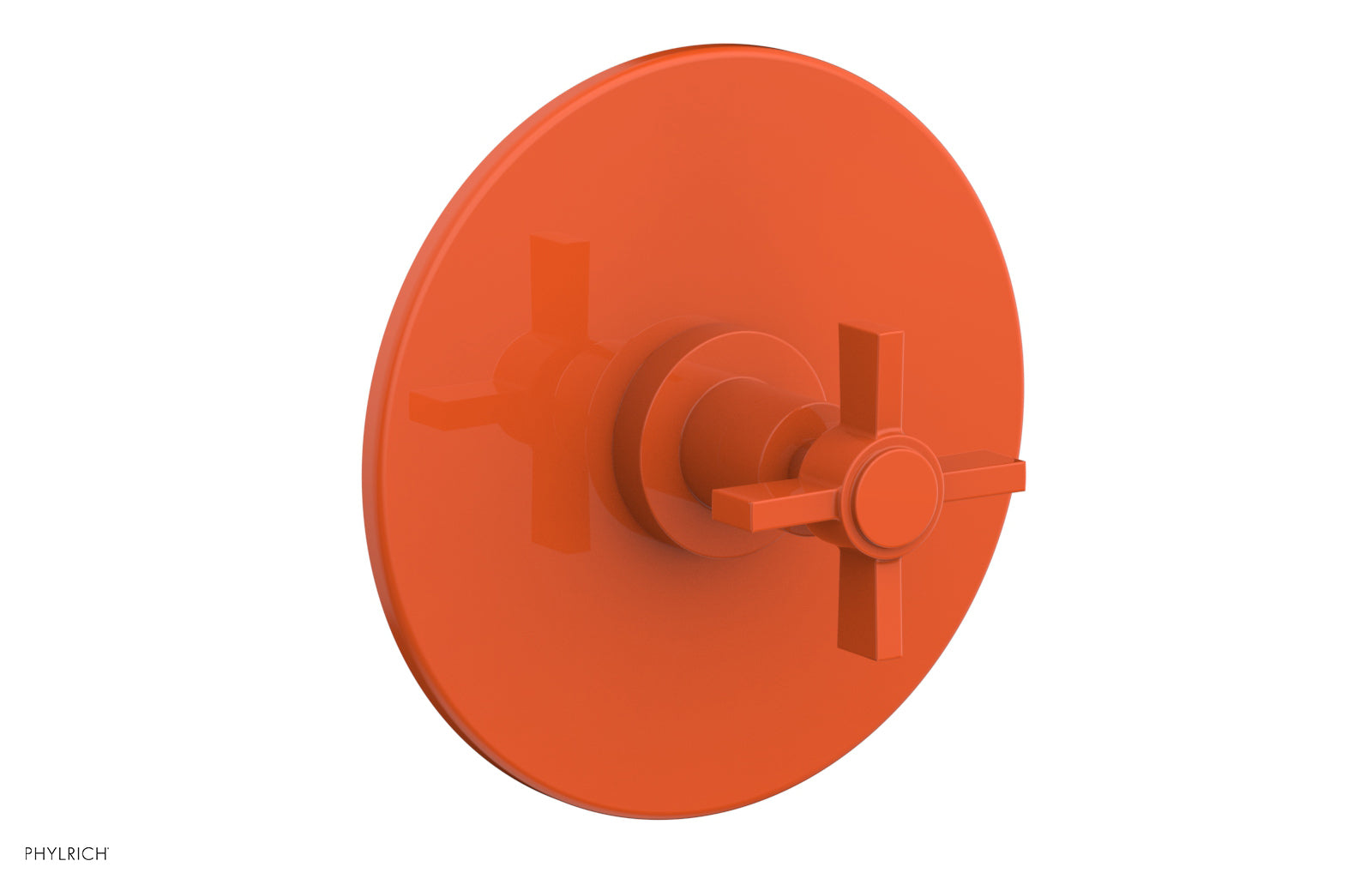 BASIC 3/4 Thermostatic Shower Trim with Blade Cross Handle - DTH137 - Perfect for Modern Bathroom Upgrades & Spa-Like Shower Experience