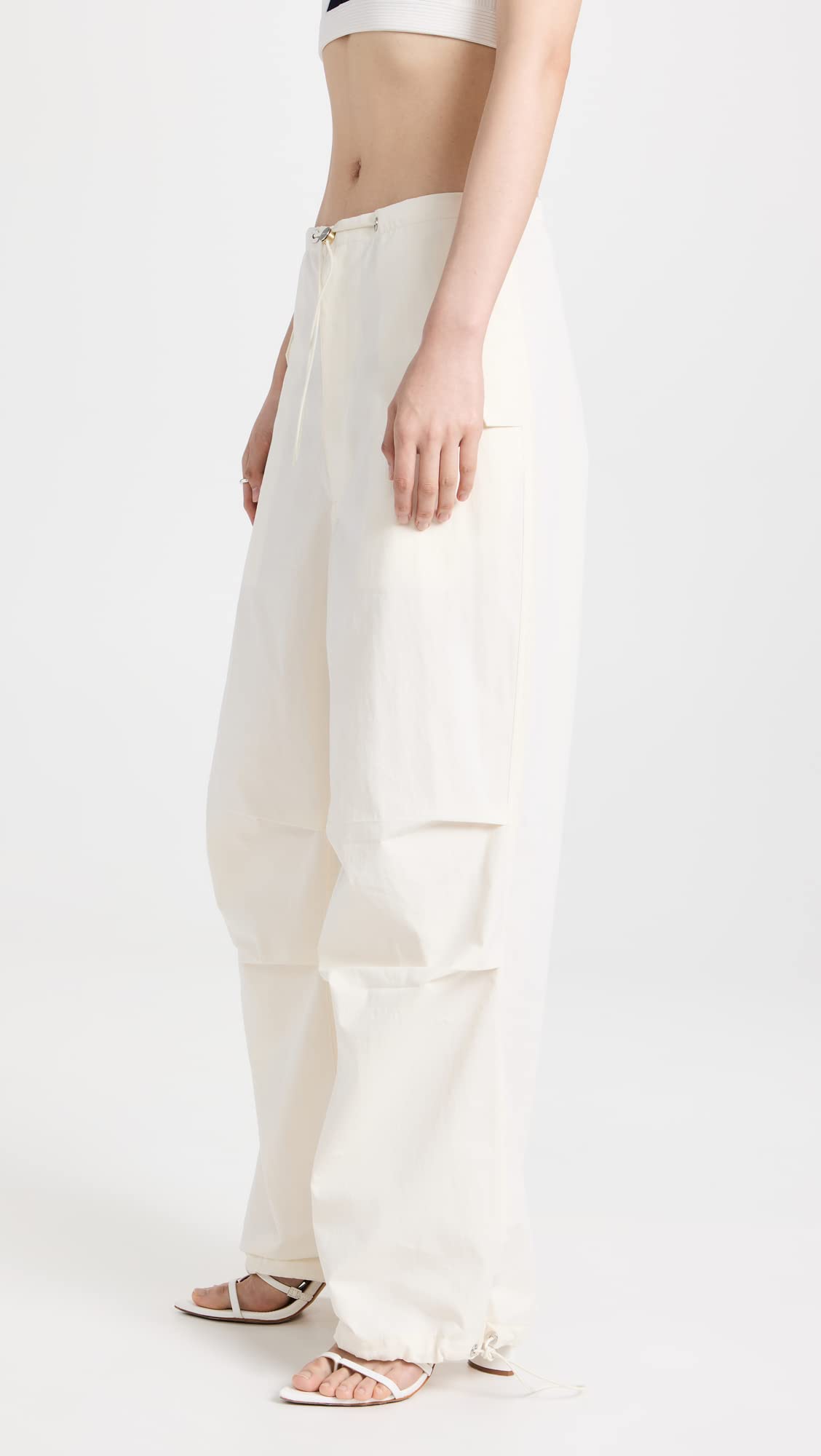 Dion Lee Women's Toggle Parachute Pants - High Waisted Wide Leg Trousers with Adjustable Belt | Fashionable Streetwear & Office Chic Outfits
