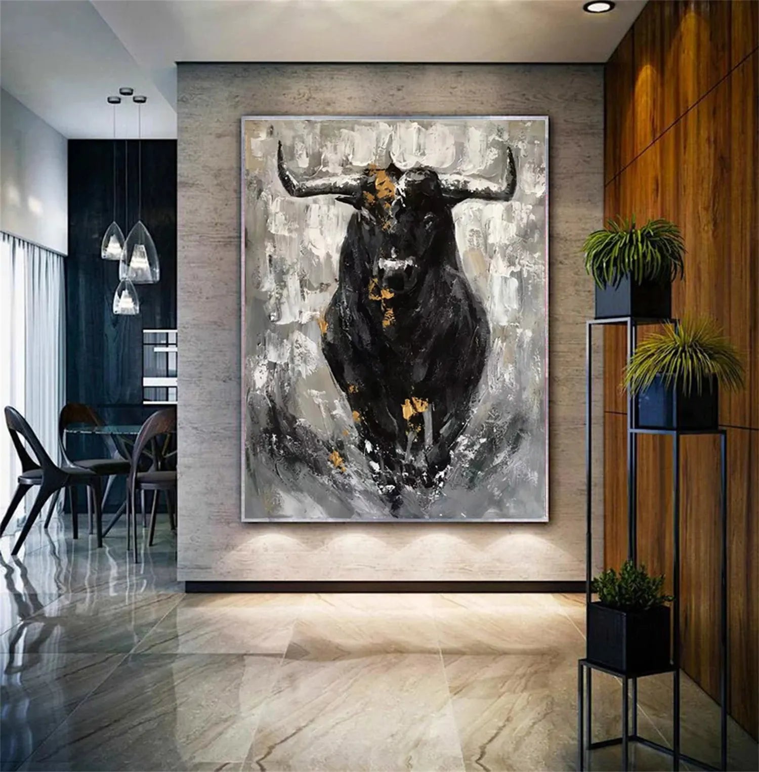 Animal Art Painting #AP058 - Handmade Wildlife Canvas Art for Home & Office Decor | Perfect for Living Room, Bedroom, or Gift