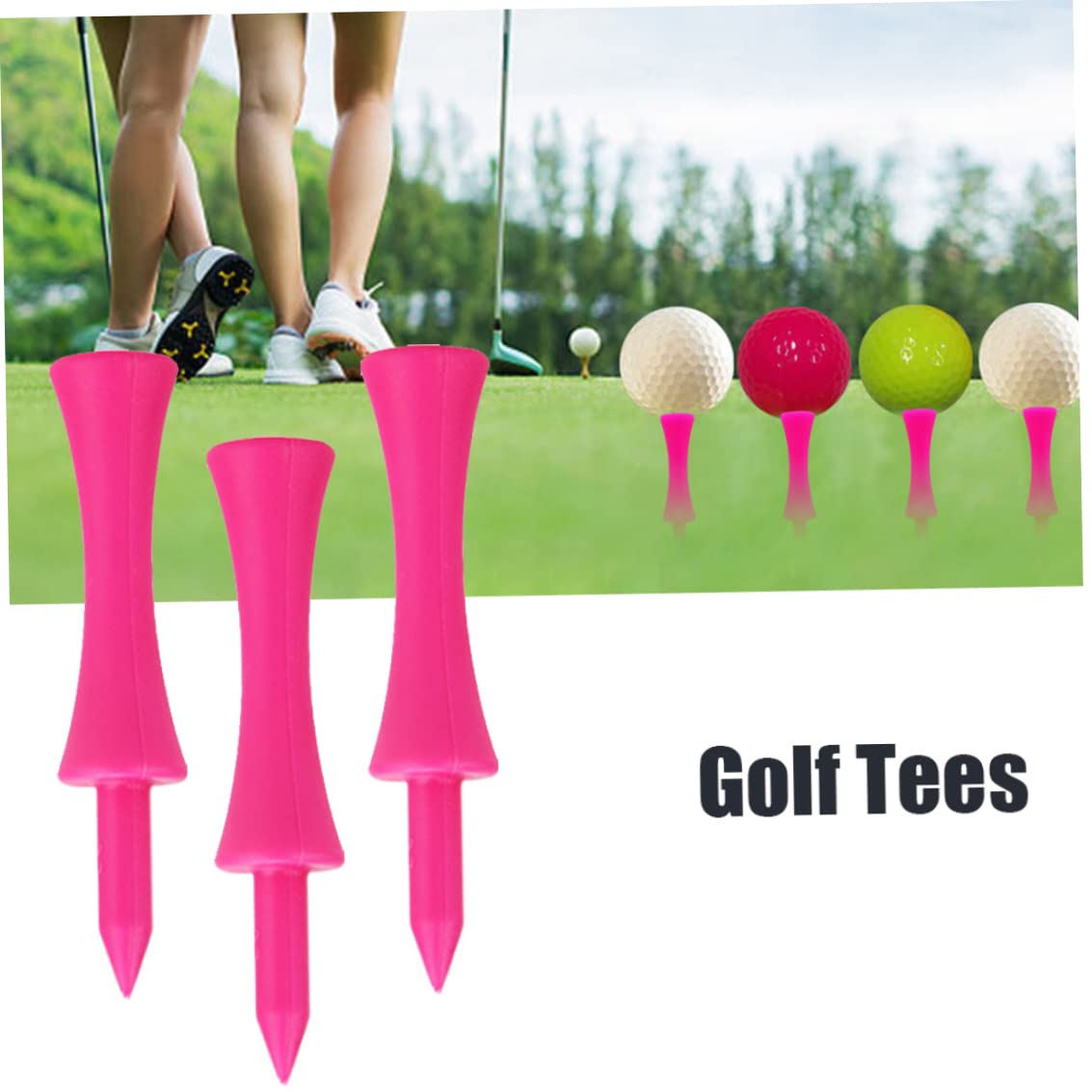 120PCS Plastic Golf Tees - Durable Golf Castle Tees for Practice & Training | Perfect for Driving Range, Backyard & Outdoor Sports Accessories