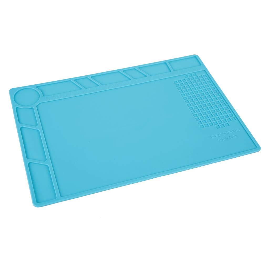 High-Temperature Heat Resistant Soldering Mat (500°C) - Non-Slip Insulation Pad for Soldering Station, Watch & Phone Repair - Perfect for Electronics Workbench, DIY Projects & Jewelry Making