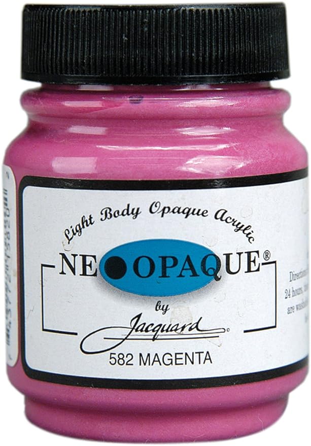 JACQUARD Neopaque Original Fabric Paint - 2.25 fl oz (66ml) - Premium Textile Paint for DIY Crafts, Clothing & Home Decor - Perfect for T-Shirts, Canvas Bags & Upholstery