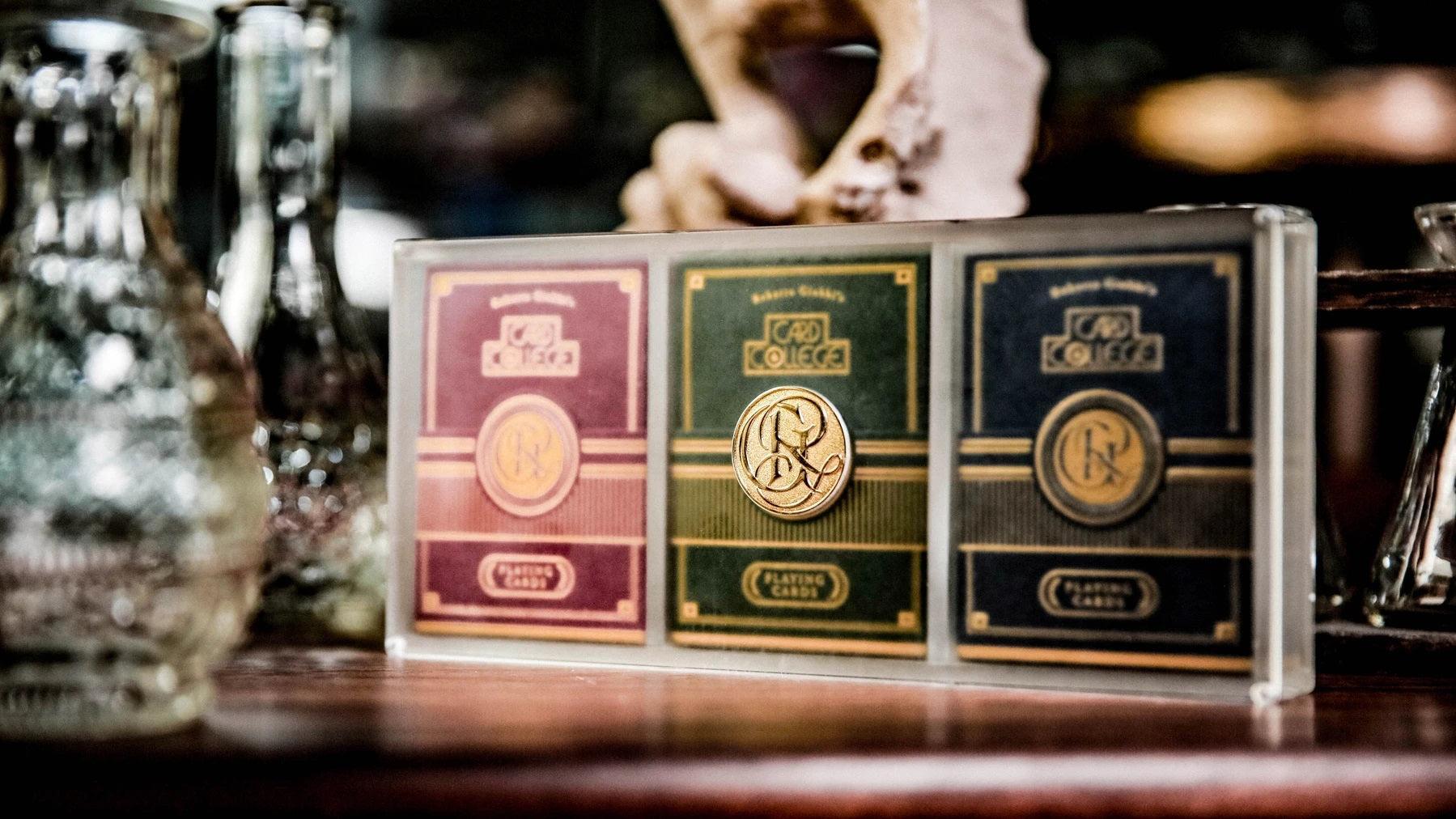 Card College Luxury Acrylic Box Set - Premium Playing Card Storage & Display Case for Collectors, Magicians & Card Enthusiasts - Perfect for Home, Office or Magic Shows