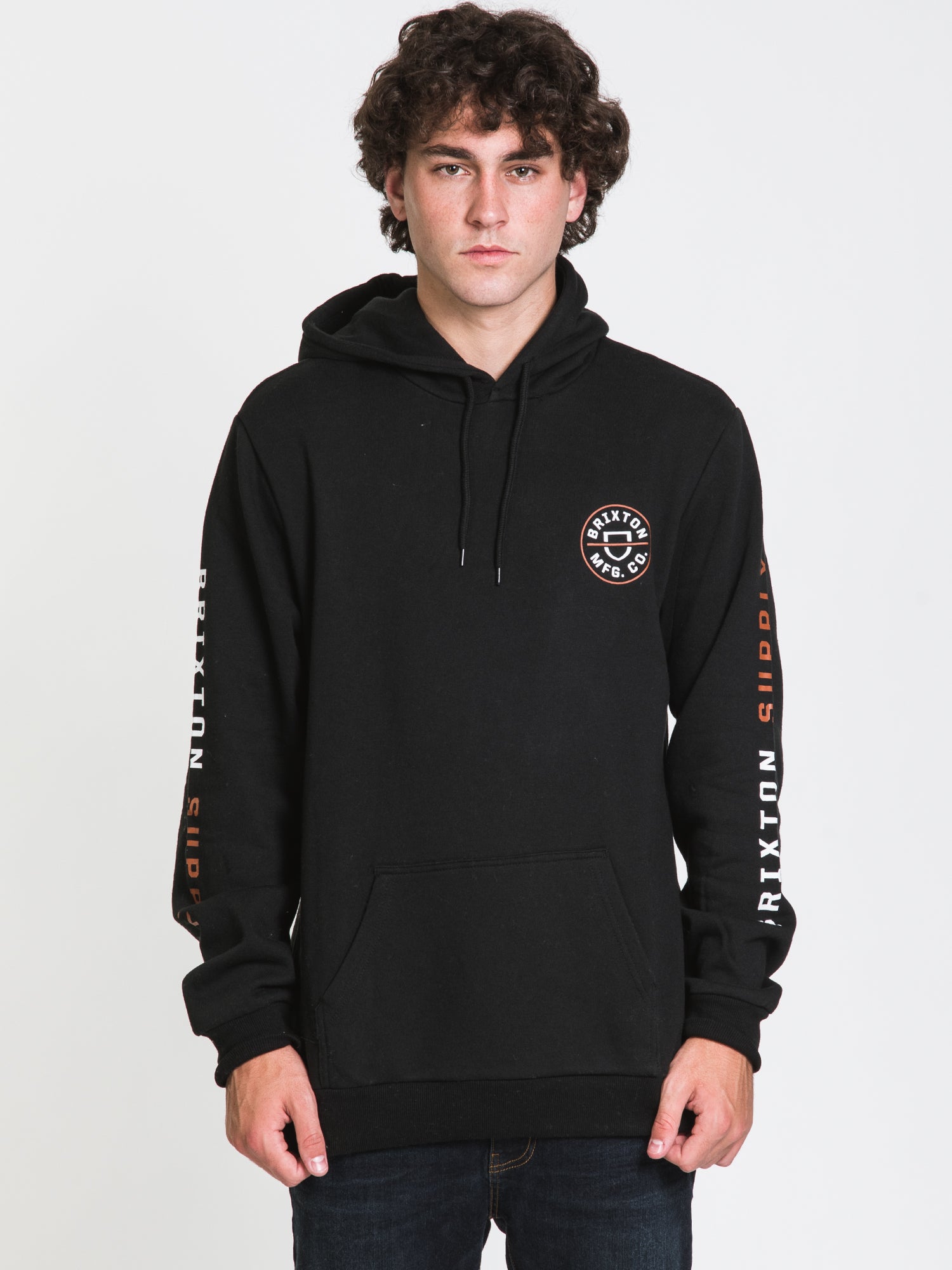 Brixton Crest Hoodie for Men & Women - Soft Cotton Pullover Sweatshirt with Classic Design | Perfect for Casual Wear, Gym, and Outdoor Activities