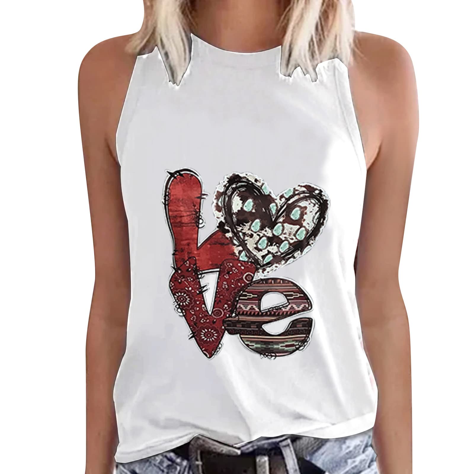 Women's Summer Sleeveless V-Neck Tank Tops - Soft Breathable Basic Tees for Casual Wear, Workout, Beach & Vacation Outfits