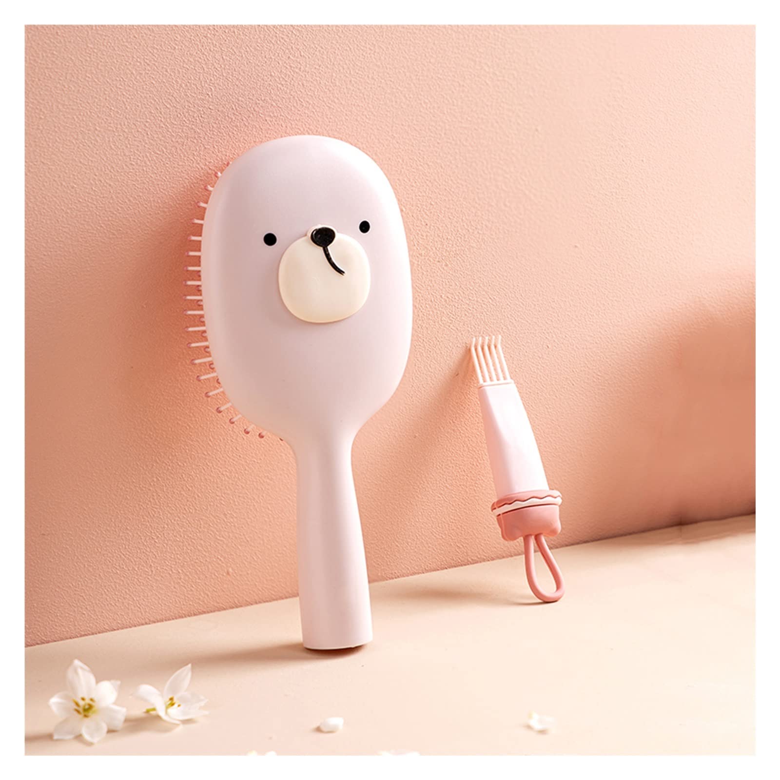 AVLUZ Cute Cartoon Hair Brush - Air Cushion Detangling Comb for Women & Men, Anti-Static Massage Brush for Natural, Straight, Thick & Curly Hair - Perfect for Home, Travel & Salon Use (Color: B)
