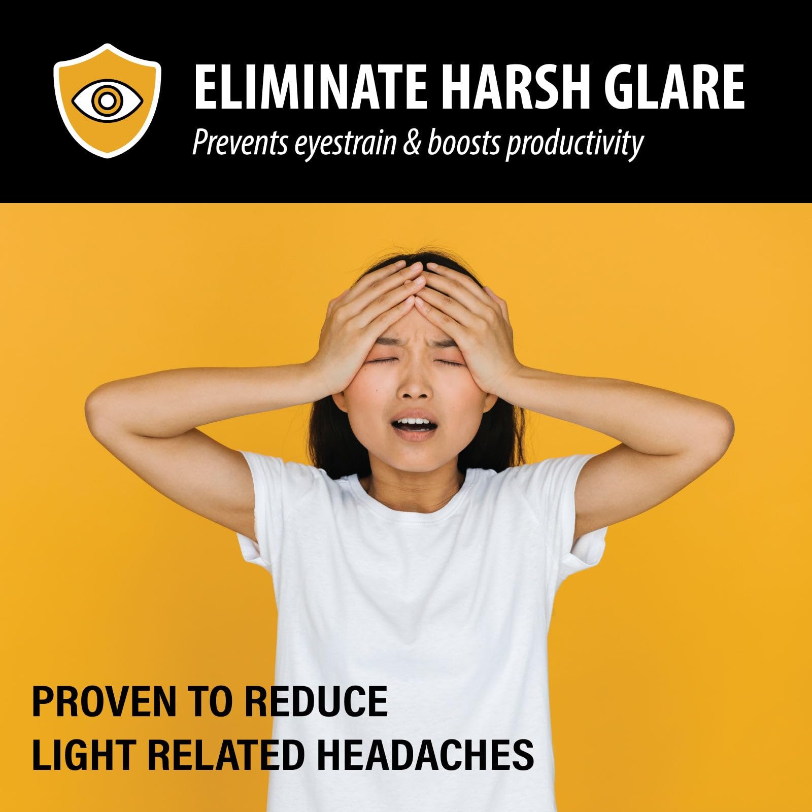 ShadeOn 2x4 ft Magnetic Fluorescent Light Covers (4-Pack) - Soft White Ceiling Light Panels for Classrooms & Offices - Reduce Glare & Eye Strain - Perfect for Schools, Hospitals & Workspaces
