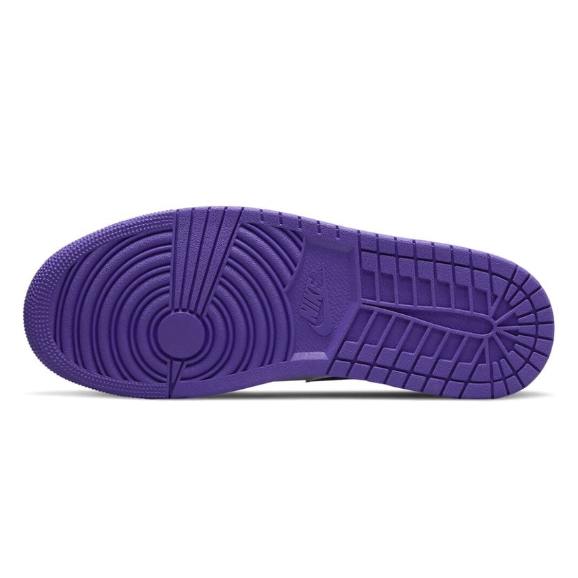 Air Jordan 1 Mid Sneakers - Iris White, Black & Purple Basketball Shoes for Men & Women | Perfect for Streetwear, Casual Outfits & Sports Performance