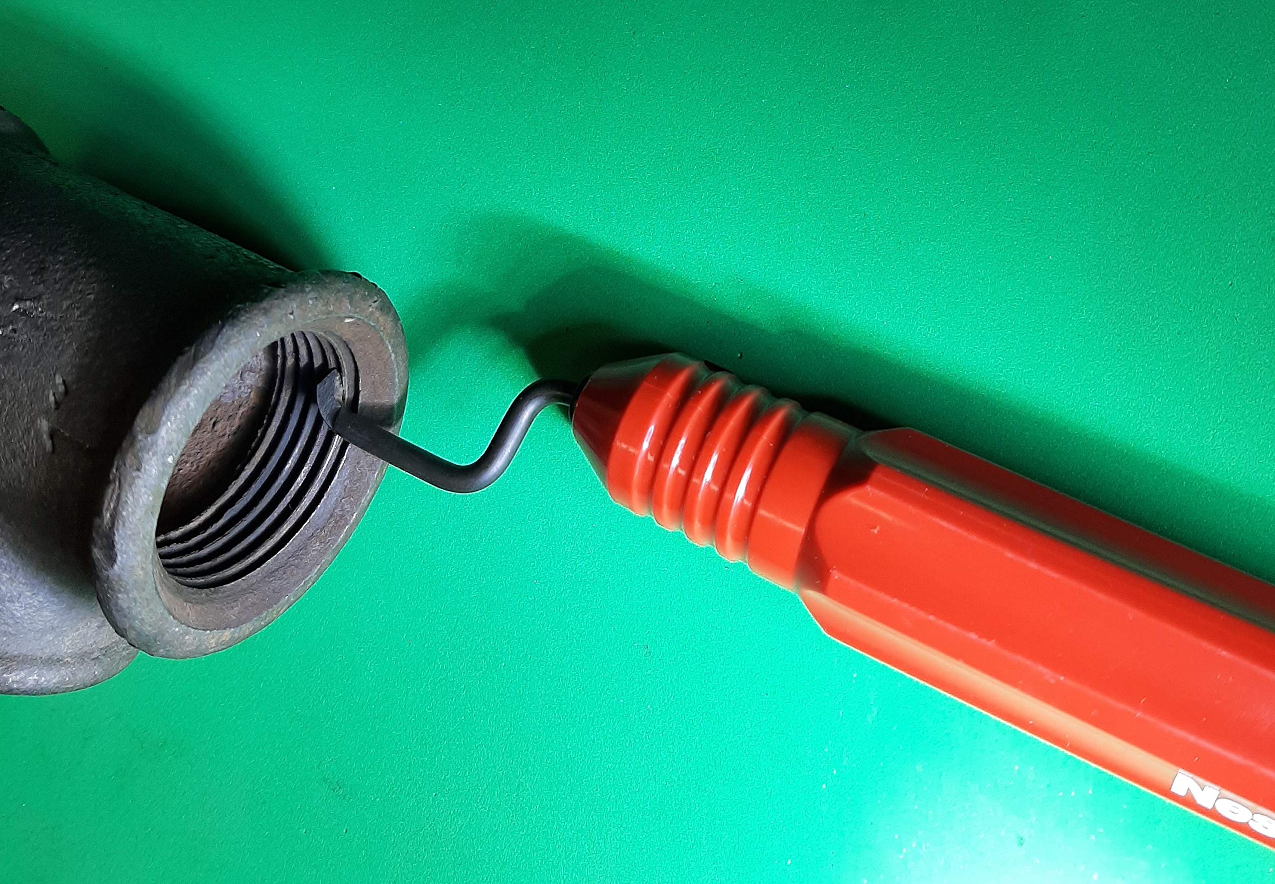 High-Speed Steel Internal Thread Cleaner & Deburring Tool - Universal Thread Repair Kit for Worn Threads - Easy to Use for DIY, Automotive, Plumbing & Industrial Applications