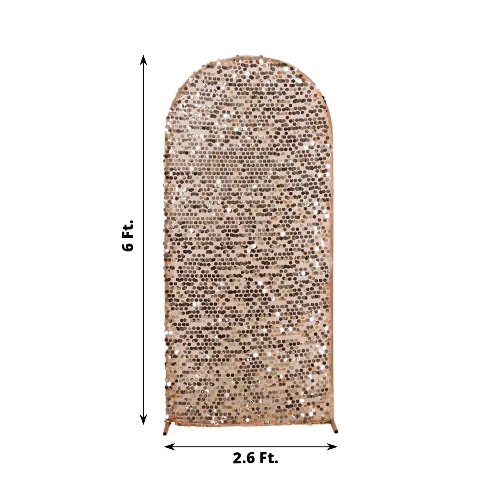 Sparkly Big Payette Sequin Fitted Chiara Backdrop Stand Cover - Elegant Party Decor for Weddings, Events & Photo Booths