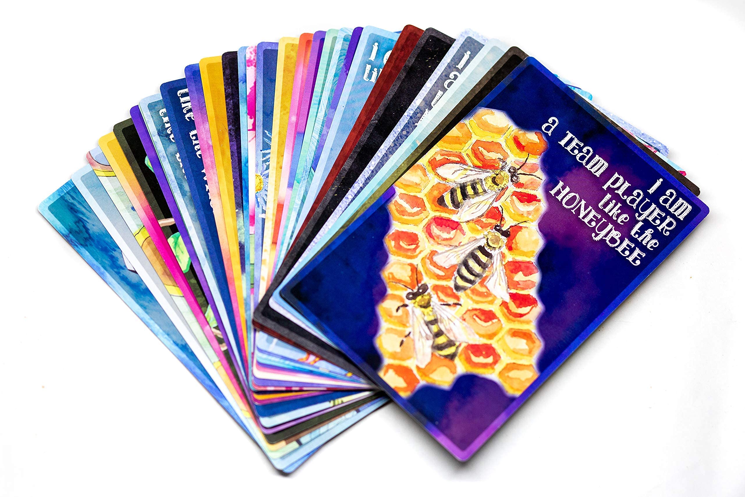 Little Luminaries Positive Affirmation Cards for Kids, Toddlers & Teens - 45 Inspirational Animal Portrait Cards with Discovery Book | Mindfulness Activities, Meditation & Self-Esteem Building for Children