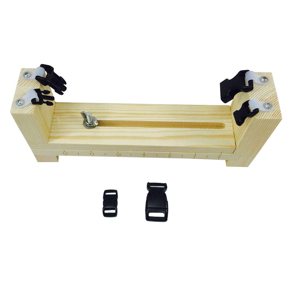 Professional Wood Weaving Jig & DIY Bracelet Making Kit - Paracord Weaving Tool for Wristbands, Knitting and Braiding | Perfect for Craft Lovers, Art Projects & Homemade Jewelry Gifts