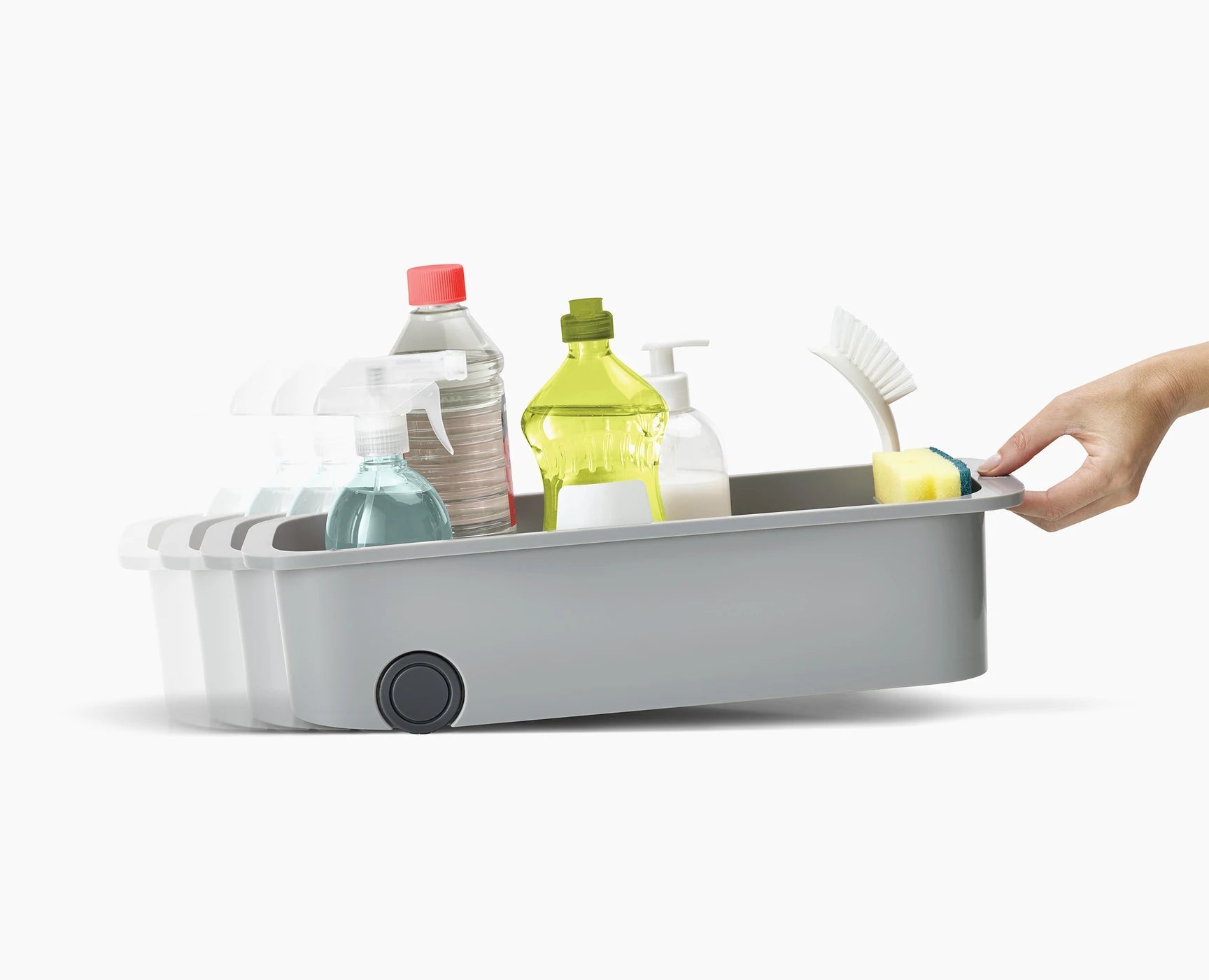 Easy Access Storage Caddy Organizer - Foldable Shelf & Cabinet Organizer for Kitchen, Bathroom, Office - Perfect for Storing Spices, Toiletries & Office Supplies