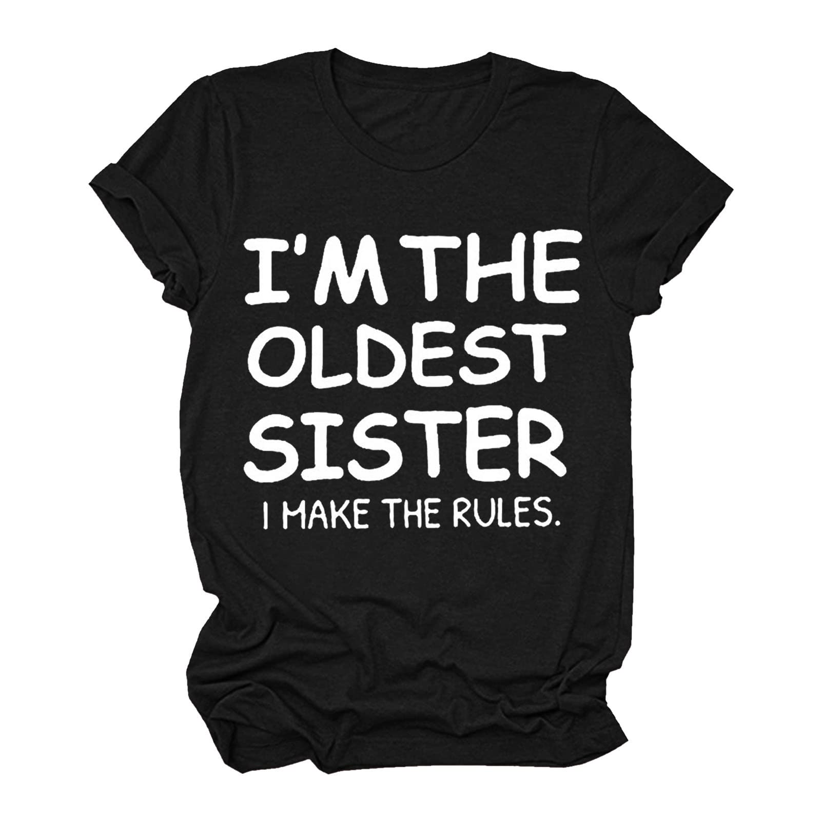 Women's Casual Short Sleeve Printed Letter T-Shirt - Soft Thin Cotton Top for Everyday Wear - Perfect for Summer Outfits, Street Style & Casual Dates