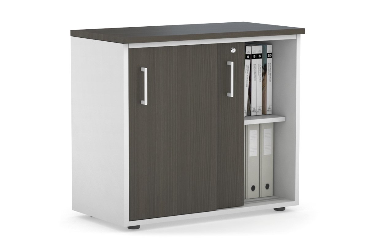 Modern 800W x 750H x 450D Sliding Door Credenza Cabinet - Stylish Storage Solution for Living Room, Bedroom or Office Organization