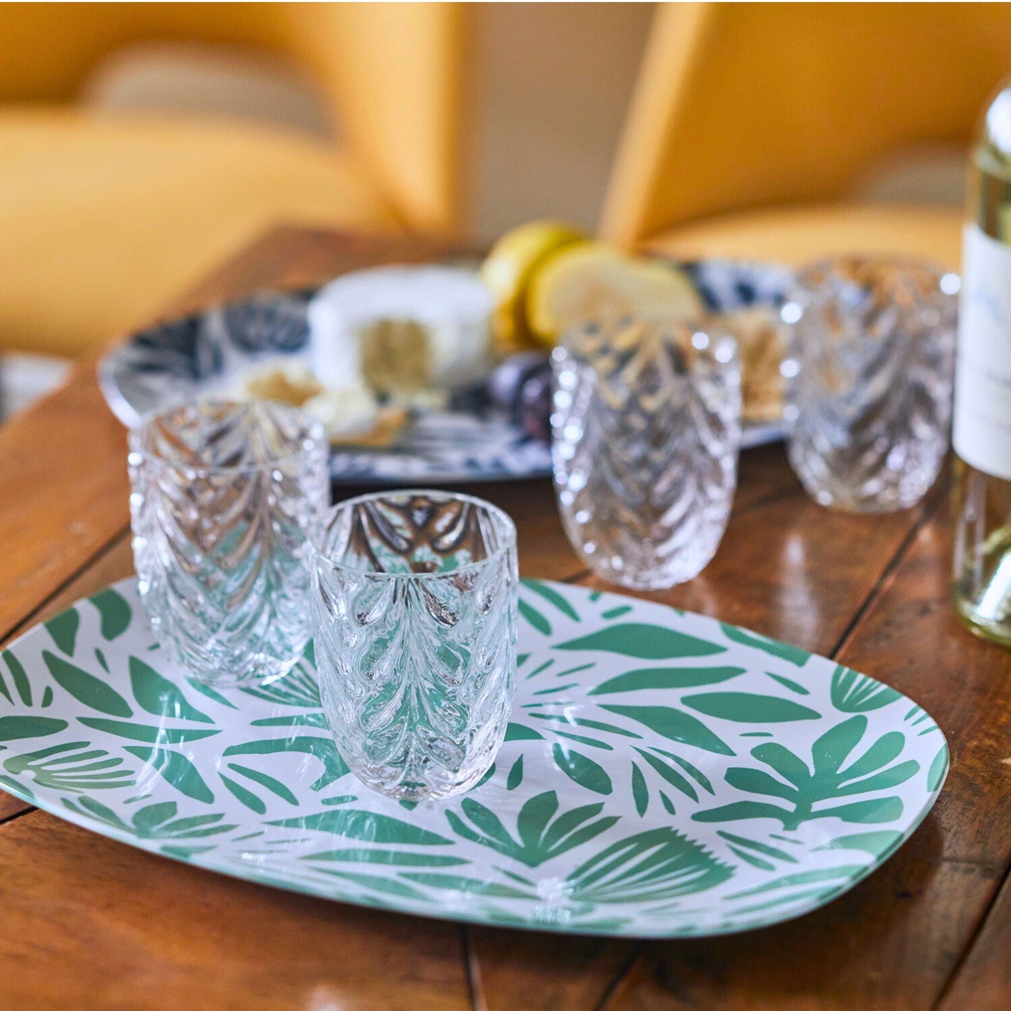 Organic Bamboo Serving Platter - Eco-Friendly Wooden Tray for Charcuterie, Cheese & Appetizers | Perfect for Parties, Picnics & Home Decor