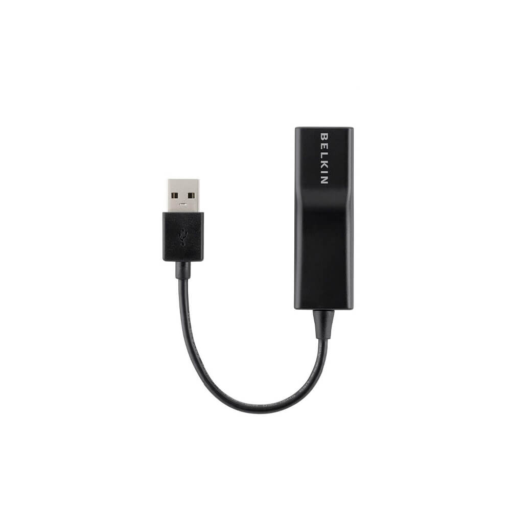 Belkin USB 2.0 to Ethernet Adapter - High Speed Wired Network Connection for Laptop, PC, Mac - Perfect for Home Office, Gaming & Remote Work