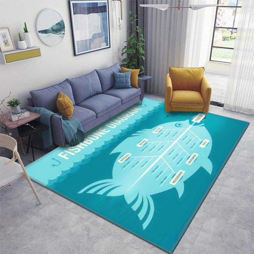 Non-Slip Fishbone Pattern Area Rug Pad - Thickened Runner Doormat for Indoor/Outdoor Use - Perfect for Living Room, Entryway, Hallway & High Traffic Areas