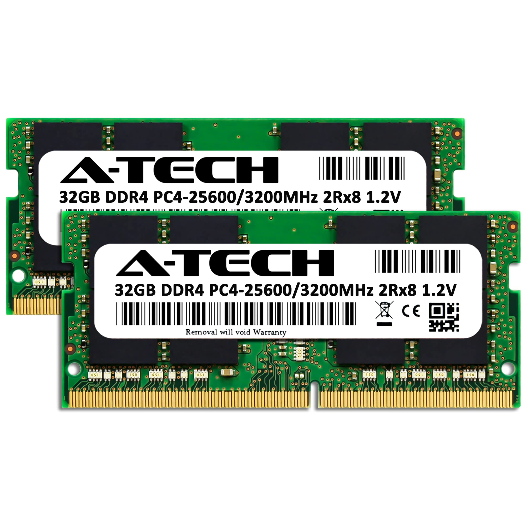 A-Tech 64GB (2x32GB) DDR4 3200MHz SODIMM RAM Kit for ASUS TUF Gaming F17 FX706 Laptop - PC4-25600 2Rx8 1.2V 260-Pin Non-ECC Memory Upgrade | High-Performance Gaming & Multitasking RAM for Smooth Gameplay & Content Creation