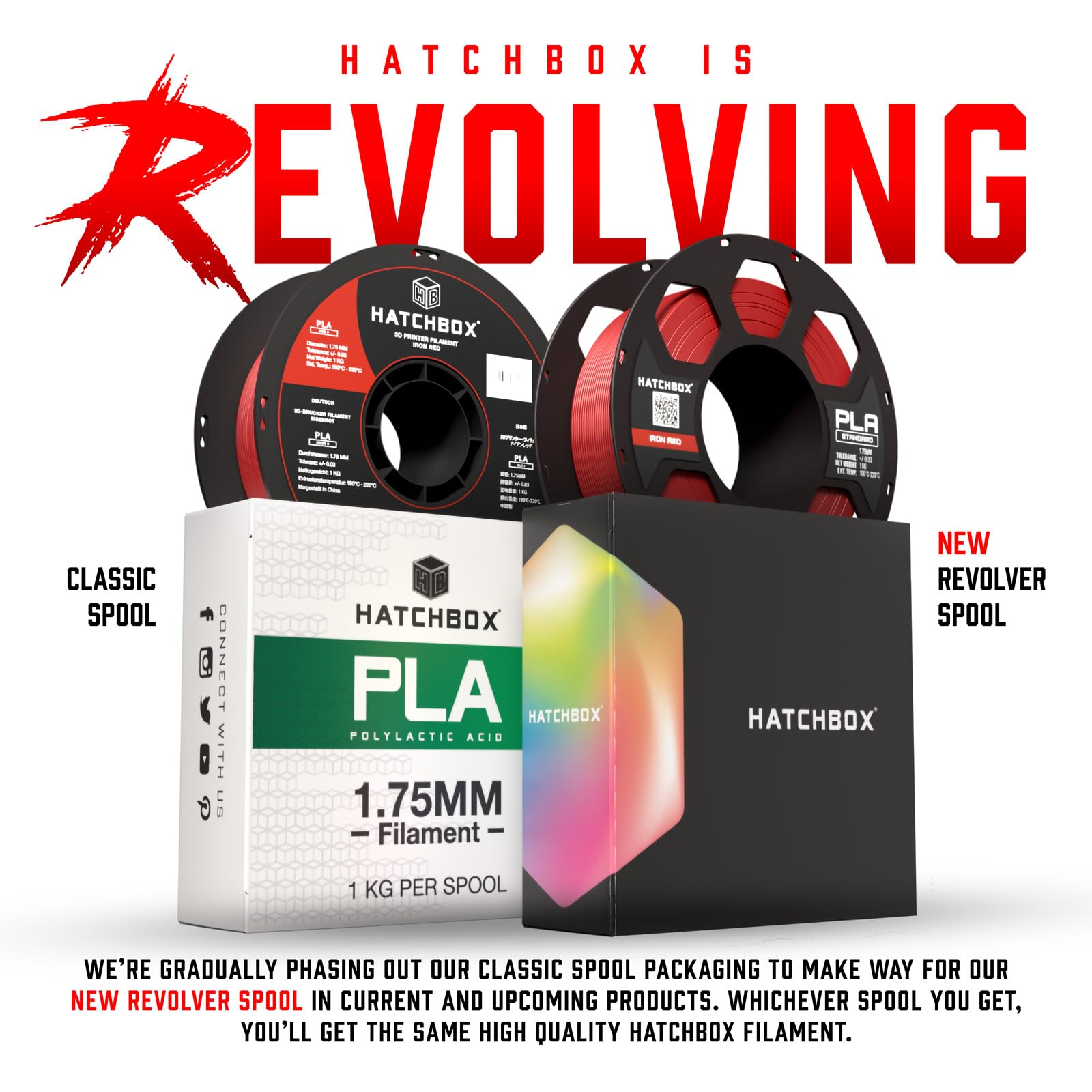 HATCHBOX Matte PLA 3D Printer Filament - 1.75mm, 1kg Spool, Baby Pink - High Precision +/-0.03mm for Smooth 3D Printing - Perfect for DIY Crafts, Prototyping & Home Decor Projects