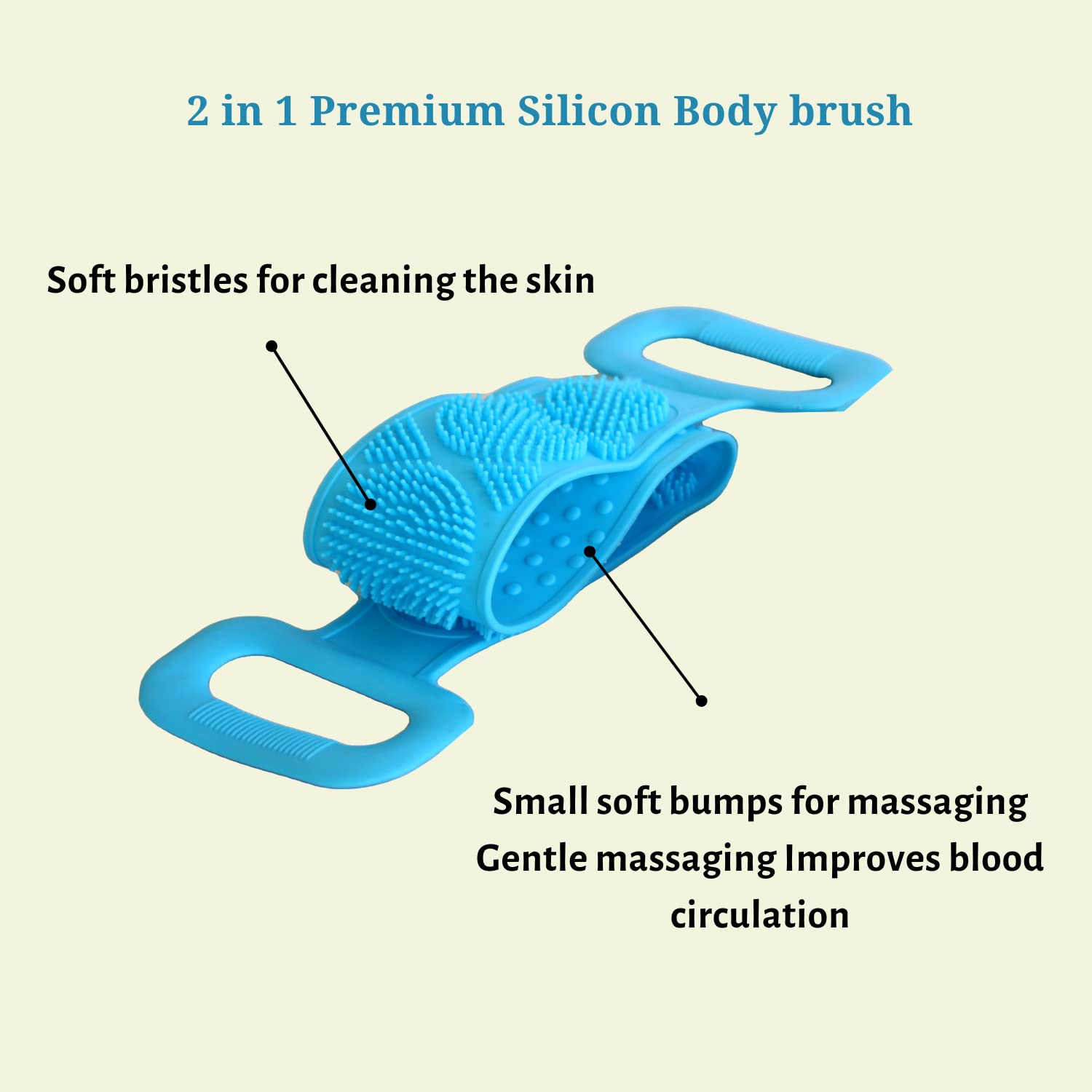 Exfoliating Silicone Body Scrubber for Face, Back & Hands - Pack of 3 | Gentle Skin Cleansing & Massage | Perfect for Shower, Bath & Travel