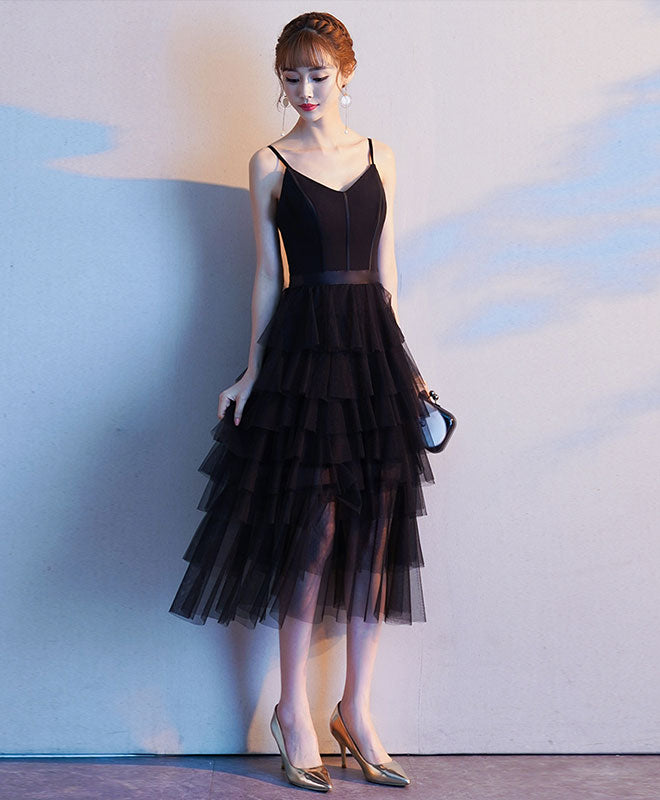 Black Sweetheart Tulle Short Prom Dress - Elegant Black Tulle Evening Gown for Homecoming, Party & Formal Events