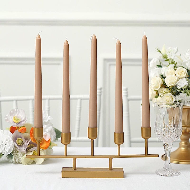 12-Pack Premium 10-Inch Taper Candles for Dining Table, Wedding Decor, and Romantic Ambiance - Long-Lasting Dripless Wax Candles for Home & Events