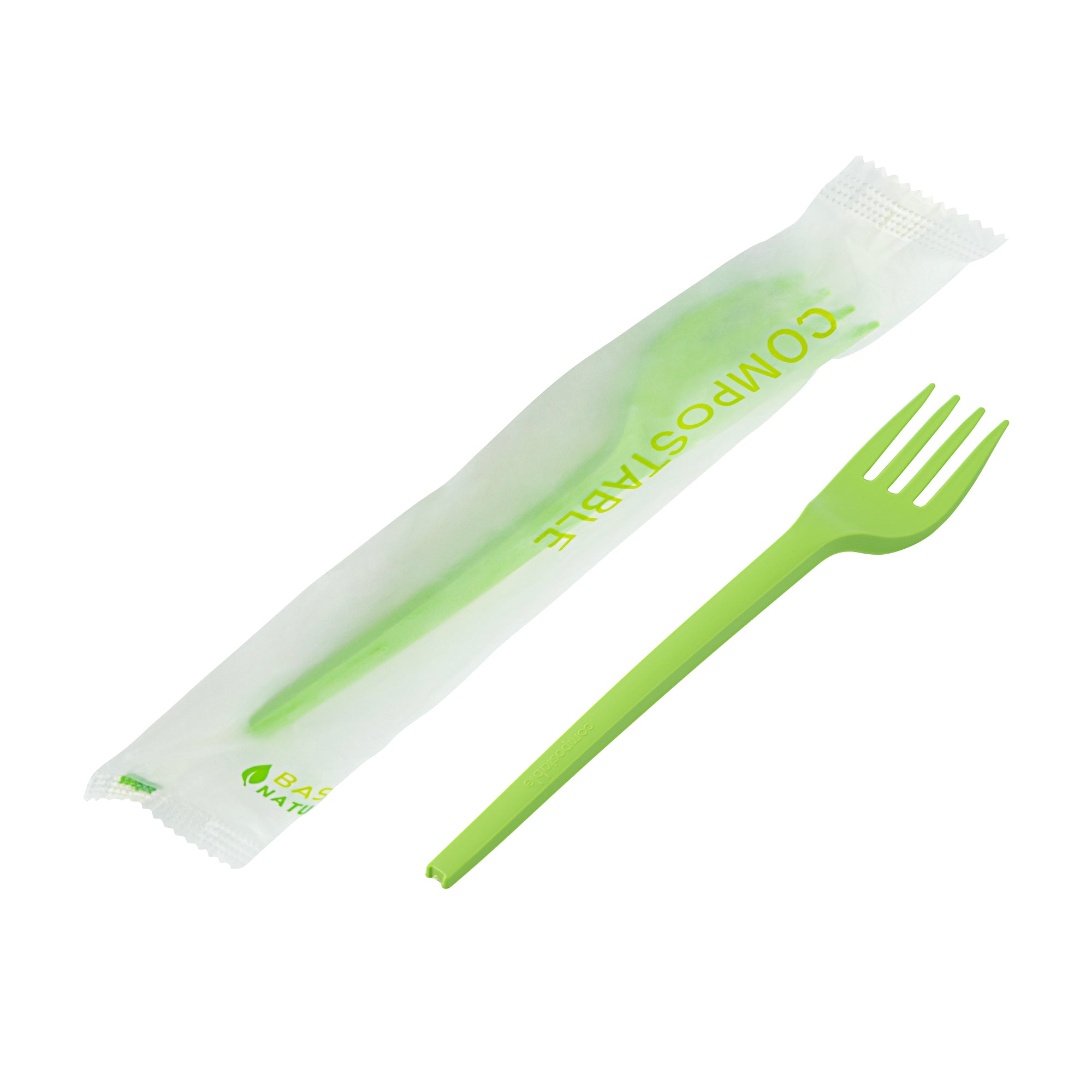 Eco-Friendly Compostable CPLA Plastic Forks - 250 Count Box, Heat Resistant & Biodegradable Cutlery for Parties, Picnics, and Outdoor Events