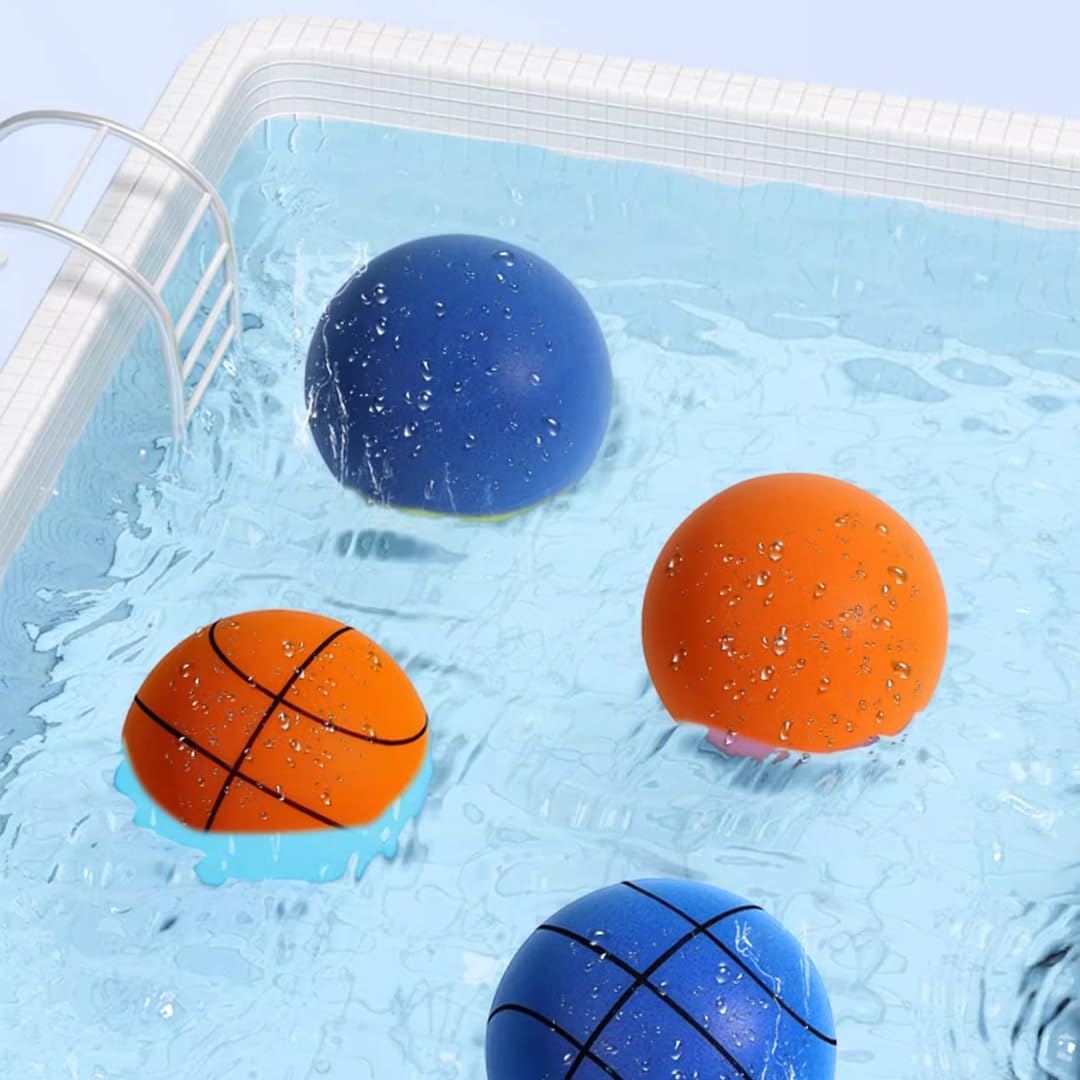 Silent Basketball - Wall Mounted Indoor Mini Basketball Hoop with Quiet Bounce Technology | Perfect for Kids' Bedroom, Office & Small Space Play